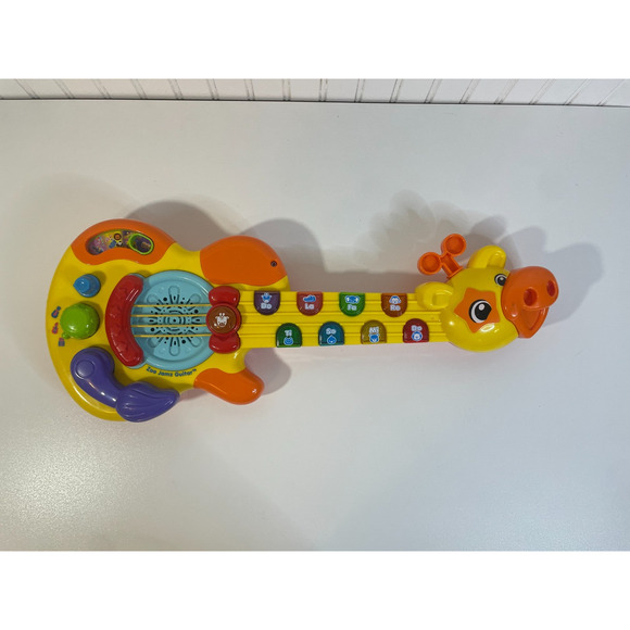 Vtech ZOO JAMZ GUITAR with 3 Modes of Play Bar 8 Lighted Keys - Picture 1 of 8
